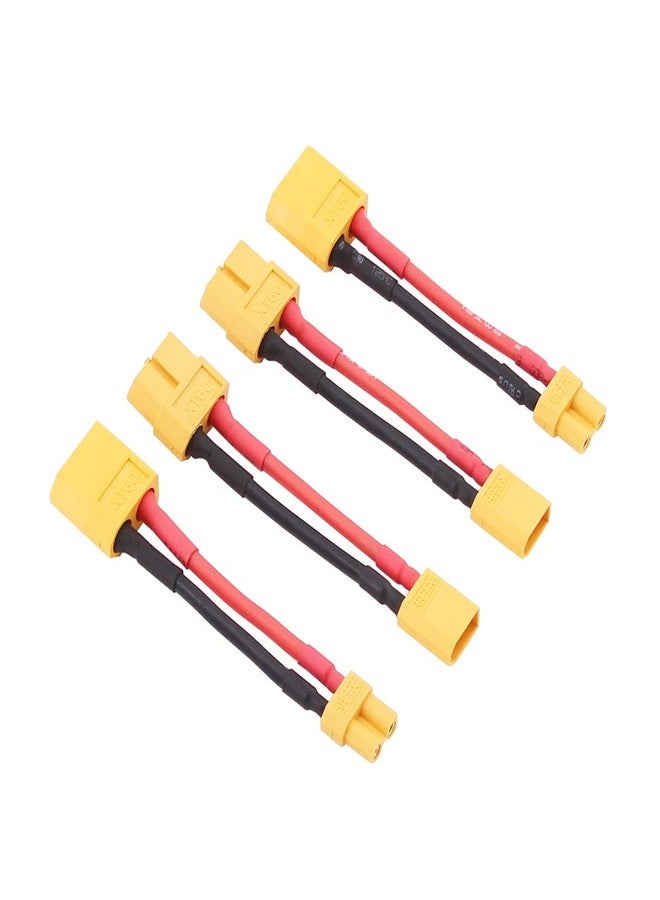 OliRC 4pcs XT30 XT-30 to XT60 XT-60 Male Female RC Connector Adapter with 16awg 5cm(C84-4) - Image 2
